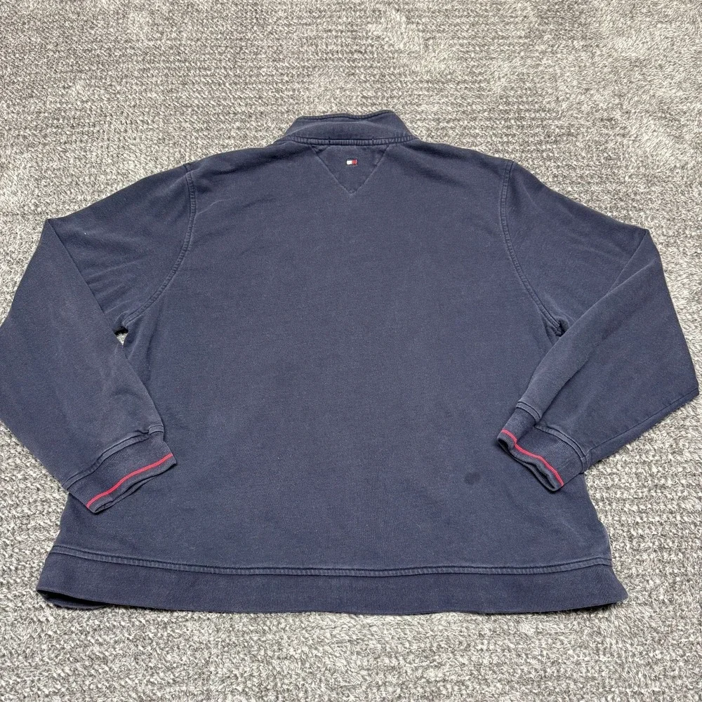 Tommy Hilfiger Golf Mens Quarter Zip Pullover Sweatshirt XL Navy‎ Blue